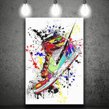 Abstract Jordan Sneaker Canvas Prints Wall Art - Painting Canvas, Home Wall Decor, For Sale