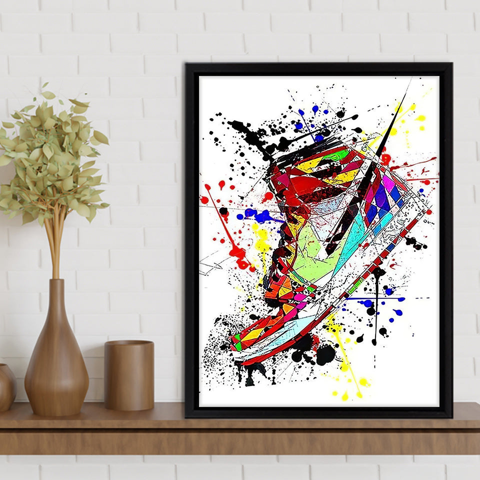 Abstract Sneaker Framed Canvas Prints Wall Art Painting Canvas