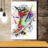 Abstract Jordan Sneaker Canvas Prints Wall Art - Painting Canvas, Home Wall Decor, For Sale