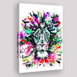 Abstract King Lion Canvas Prints Wall Art Decor - Painting Canvas, Home Decor, Art Print, Art For Sale