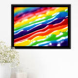 Abstract LGBT, LGBT Framed Canvas Prints Wall Art Decor, Black Floating Frame