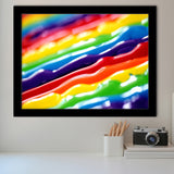 Abstract LGBT, LGBT Framed Art Prints Wall Art Decor,Black Frame, Ready to hang