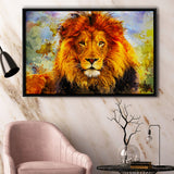 Abstract Lion Framed Canvas Prints Wall Art Decor - Painting Canvas, Framed Picture, Home Decor