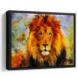 Abstract Lion Framed Canvas Prints Wall Art Decor - Painting Canvas, Framed Picture, Home Decor