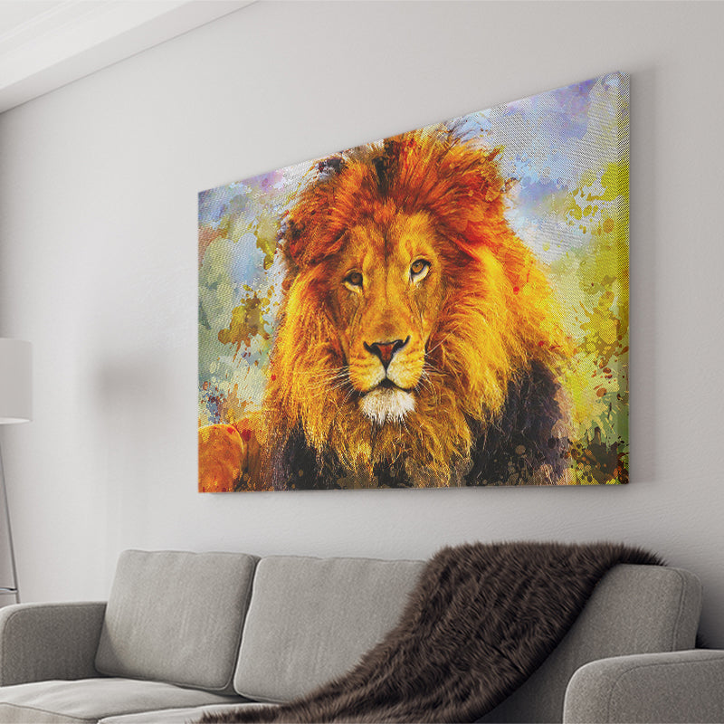 Abstract Lion Canvas Prints Wall Art Decor - Painting Canvas, Art Print, Home Decor, Ready to Hang