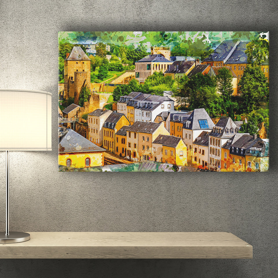 Abstract Luxembourg Painting Canvas Prints Wall Art Decor - Painting Canvas, Art Print, Home Decor, Ready to Hang