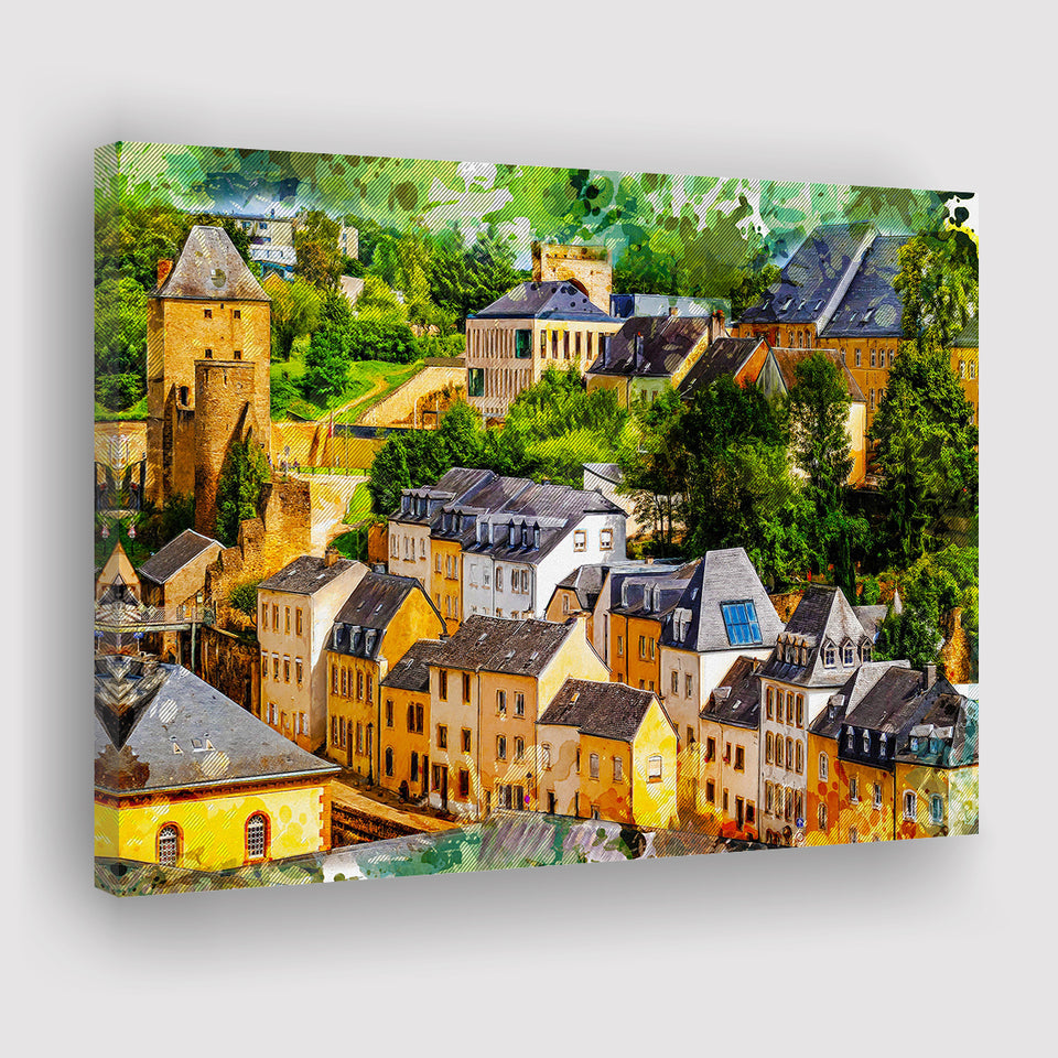 Abstract Luxembourg Painting Canvas Prints Wall Art Decor - Painting Canvas, Art Print, Home Decor, Ready to Hang