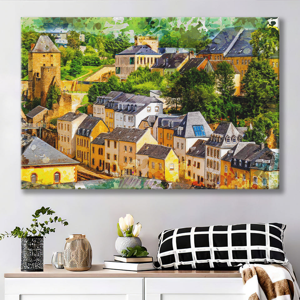 Abstract Luxembourg Painting Canvas Prints Wall Art Decor - Painting Canvas, Art Print, Home Decor, Ready to Hang