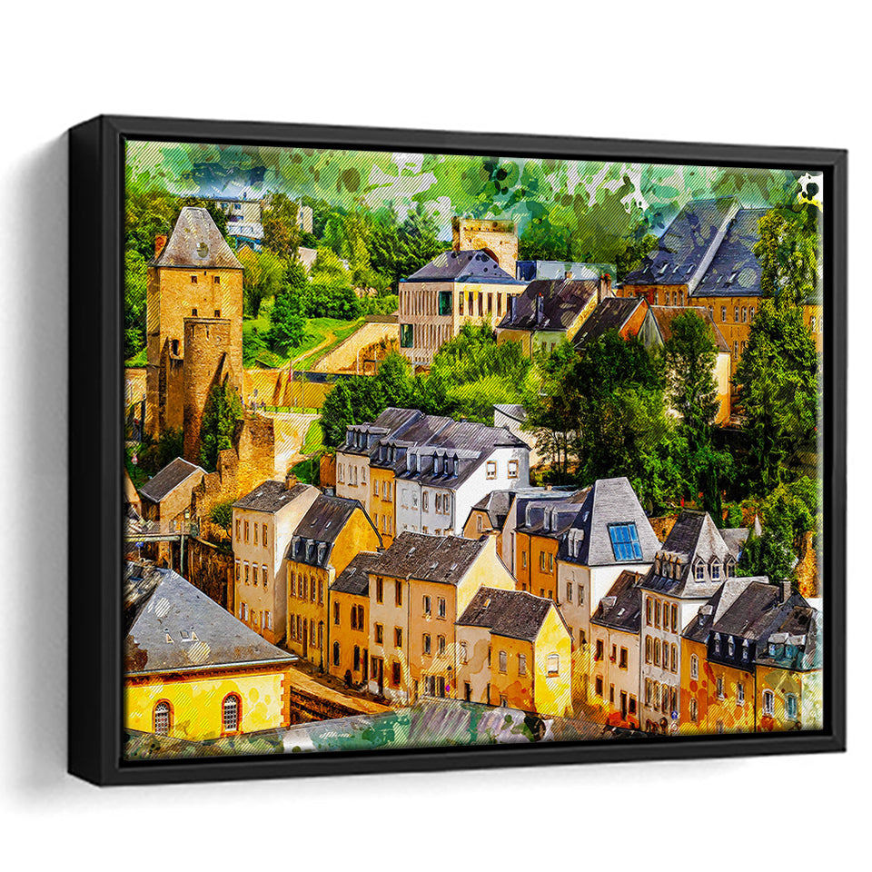 Abstract Luxembourg Painting Framed Canvas Prints Wall Art Decor - Painting Canvas, Framed Picture, Home Decor