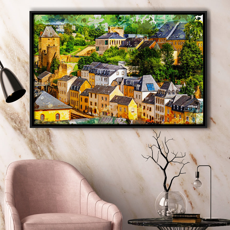 Abstract Luxembourg Painting Framed Canvas Prints Wall Art Decor - Painting Canvas, Framed Picture, Home Decor
