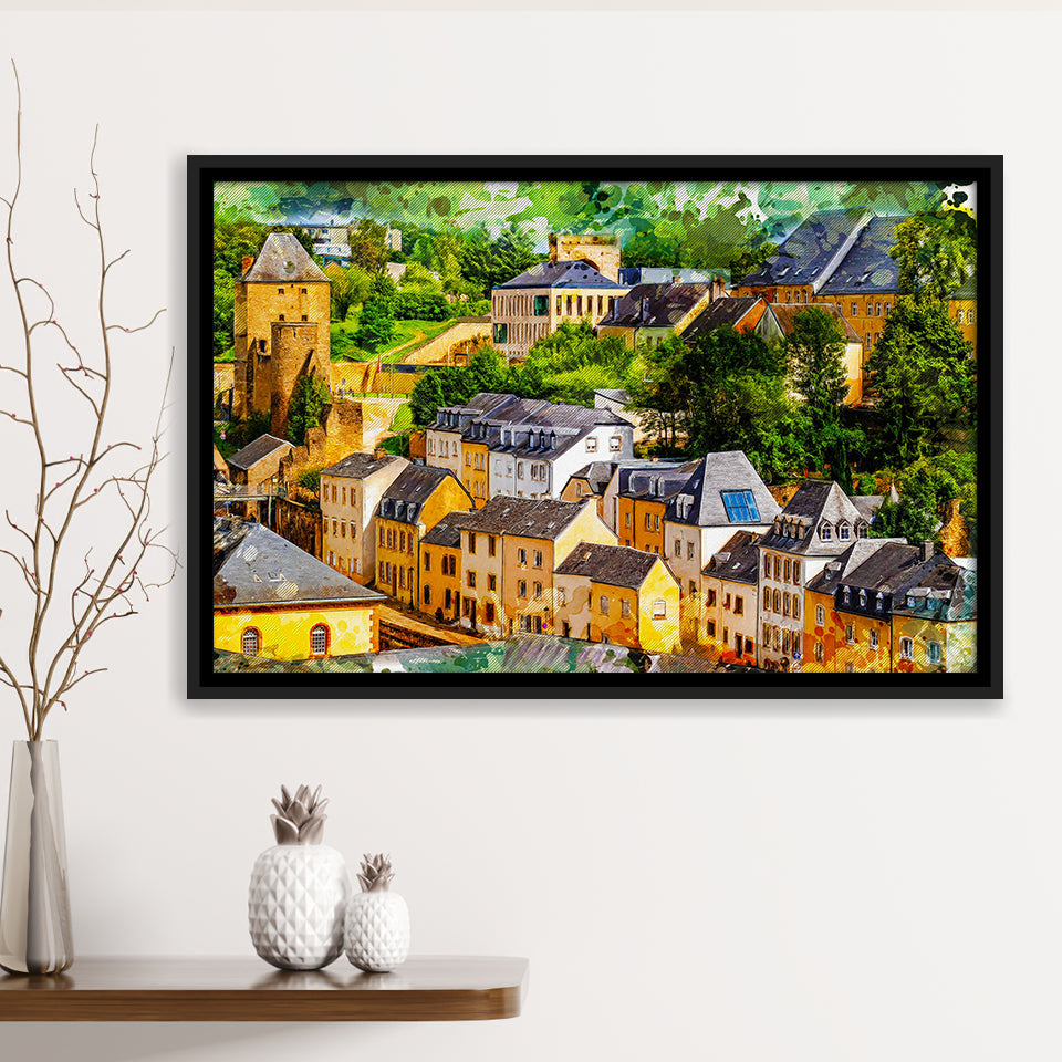 Abstract Luxembourg Painting Framed Canvas Prints Wall Art Decor - Painting Canvas, Framed Picture, Home Decor