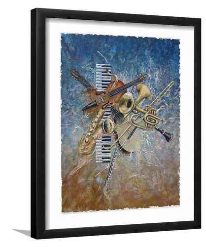 Abstract Melody-Music art, Art print, Frame art, Plexiglass cover