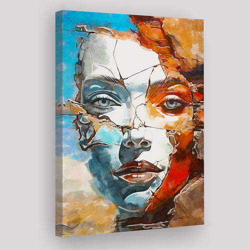 Abstract Piece Of Face, Painting Art, Canvas Prints Wall Art Home Decor