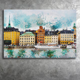 Abstract Stockholm Painting Canvas Prints Wall Art Decor - Painting Canvas, Art Print, Home Decor, Ready to Hang