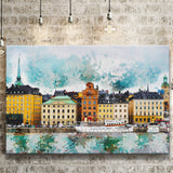 Abstract Stockholm Painting Canvas Prints Wall Art Decor - Painting Canvas, Art Print, Home Decor, Ready to Hang