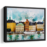 Abstract Stockholm Painting Framed Canvas Prints Wall Art Decor - Painting Canvas, Framed Picture, Home Decor