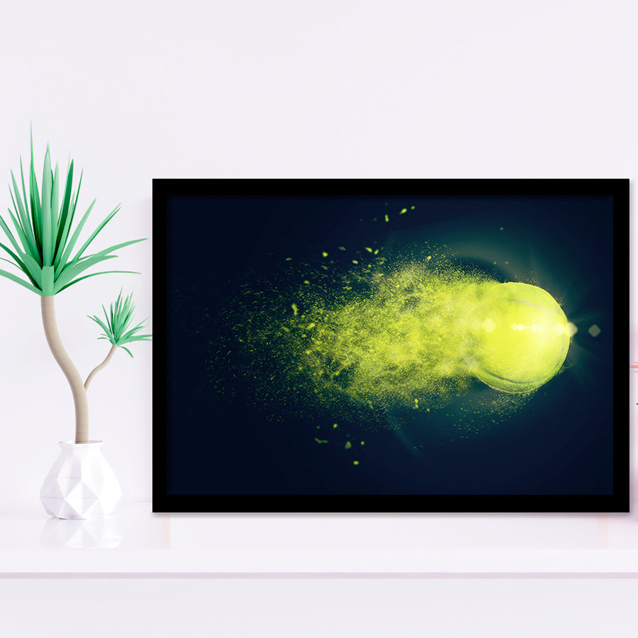 Abstract Tennis, Tennis Framed Art Prints Wall Art Decor,Black Frame, Ready to hang