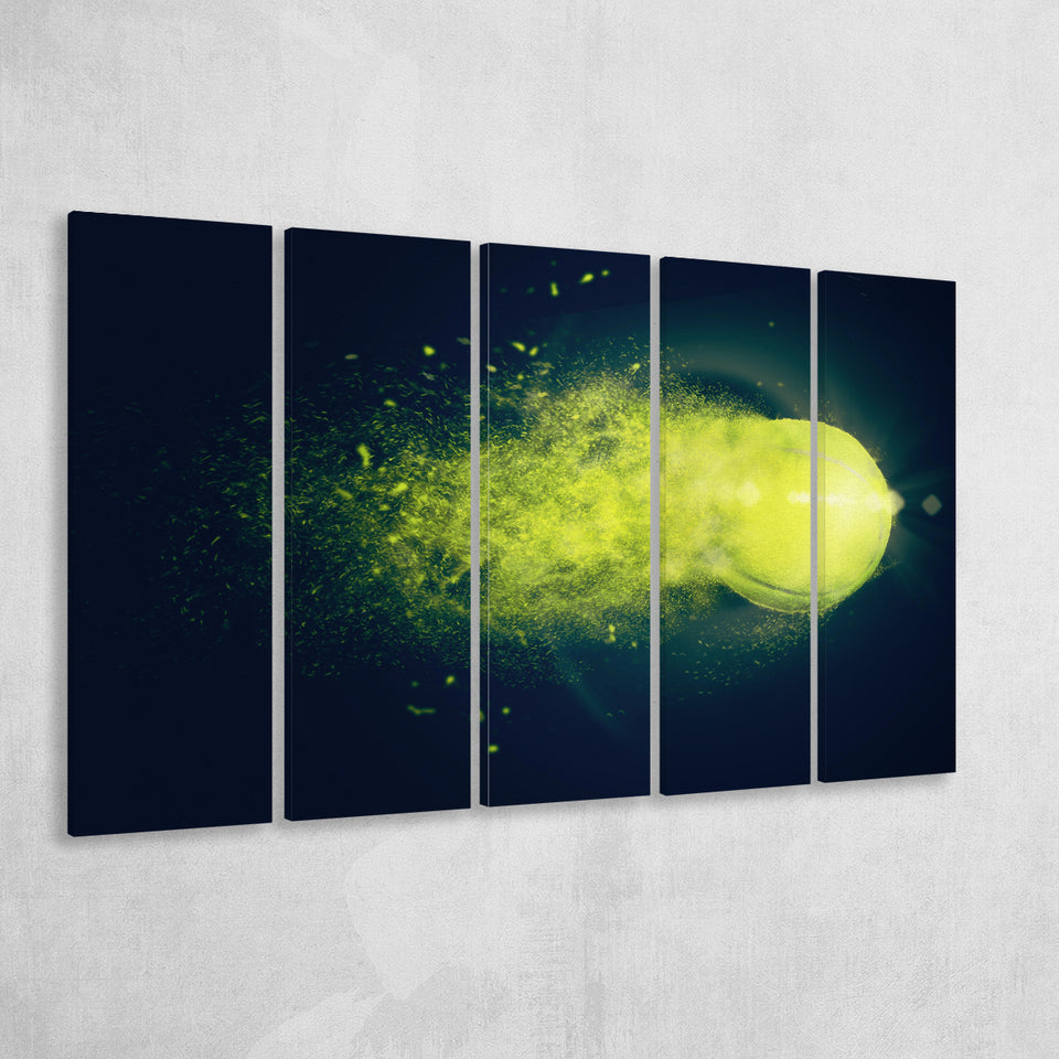 Abstract Tennis, Tennis 5 Panels B,Large Canvas,Canvas Prints Wall Art Home Decor