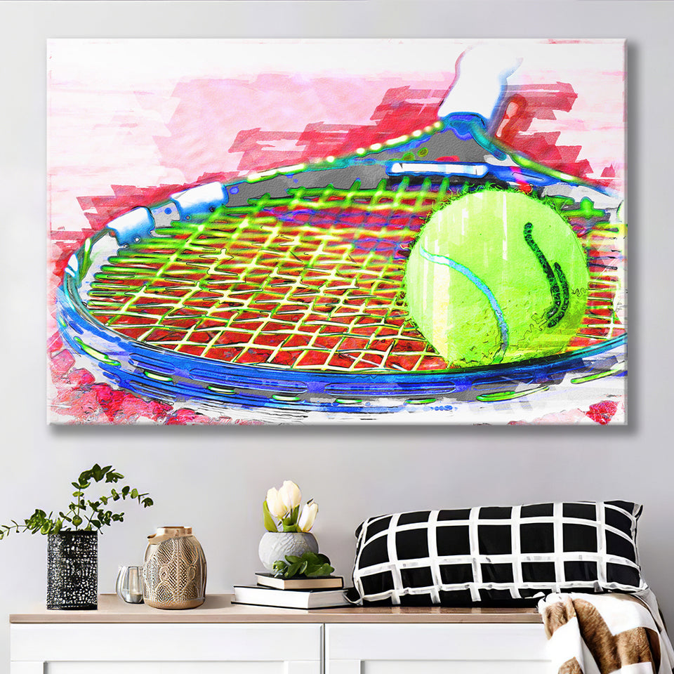 Abstract Tennis Canvas Prints Wall Art Decor - Painting Canvas, Art Print, Home Decor, Ready to Hang