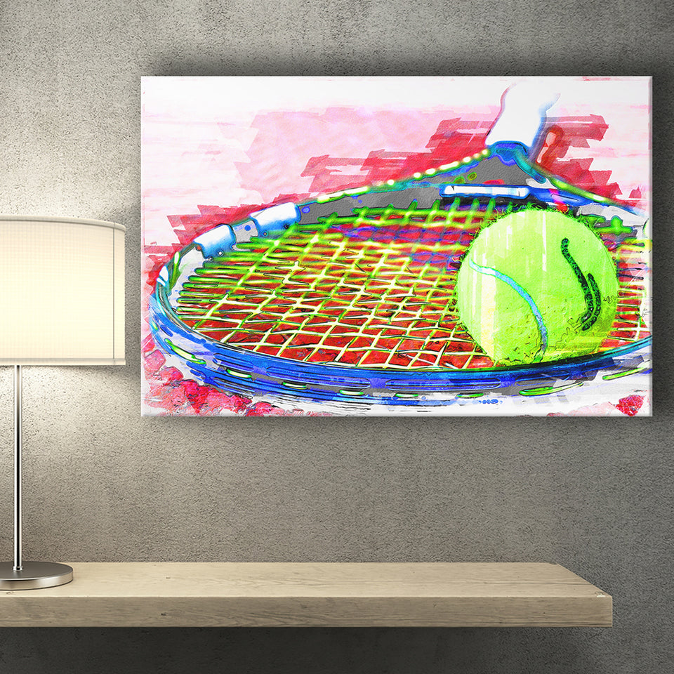 Abstract Tennis Canvas Prints Wall Art Decor - Painting Canvas, Art Print, Home Decor, Ready to Hang