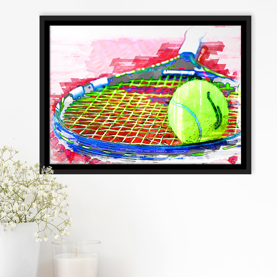 Abstract Tennis Framed Canvas Prints Wall Art Decor - Painting Canvas, Framed Picture, Home Decor