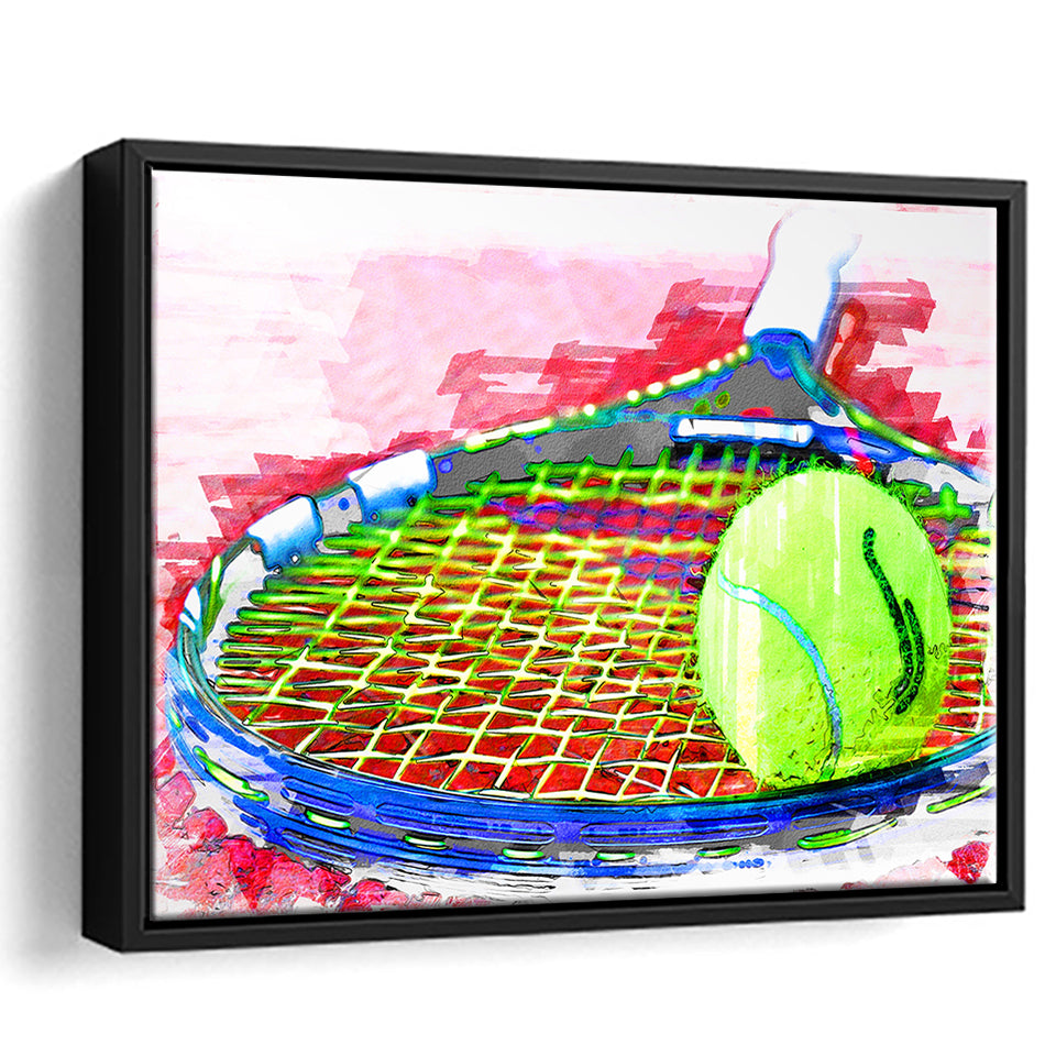 Abstract Tennis Framed Canvas Prints Wall Art Decor - Painting Canvas, Framed Picture, Home Decor