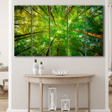 Abstract Tree Extra Large 5 Piece B Canvas Prints Wall Art, Multi Panels,Large Canvas
