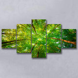 Abstract Tree Extra Large 5 Piece Canvas Prints Wall Art Decor, Multi Panels, Mixed Canvas