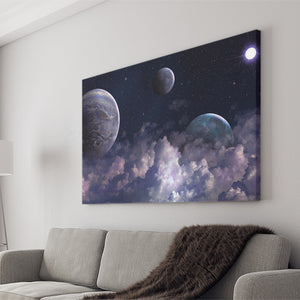 Abstract Universe Canvas Art, Space Canvas Prints Wall Art Home Decor - Painting Canvas, Ready to hang