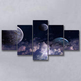 Abstract Universe Canvas Art, Space Multi Panels,Canvas Prints Wall Art Home Decor
