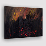 Abstract Volcano Wall Decor Red And Black Art Canvas Prints Wall Art Decor - Painting Canvas,Home Decor,Ready to Hang