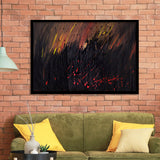 Abstract Volcano Wall Decor Red And Black Art Framed Art Prints Wall Art Decor, Framed Picture, Home Decor