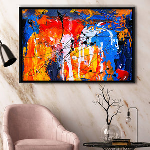 Abstract Watercolor Framed Canvas Prints Wall Art Decor, Framed Picture, Floating Frame