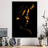 Abstract African Woman Portrait Silhouette Backlight Framed Art Print Wall Art Decor,Framed Picture