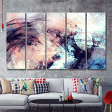 Abstract Color Dynamic Beautiful 5 Pieces Canvas Prints Wall Art - Painting Canvas, Multi Panels, Wall Decor