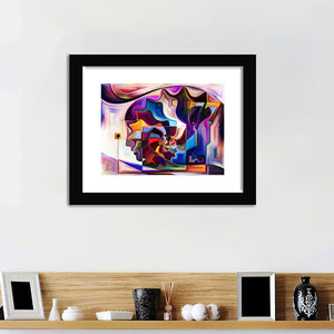 Abstract Face Framed Wall Art - Framed Prints, Art Prints, Home Decor, Painting Prints
