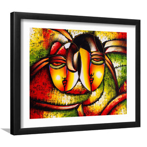 Abstract Face II Framed Wall Art - Framed Prints, Art Prints, Home Decor, Painting Prints