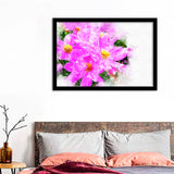 Abstract Pink Flower Blooming Framed Wall Art - Framed Prints, Art Prints, Print for Sale, Painting Prints
