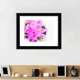 Abstract Pink Flower Blooming Framed Wall Art - Framed Prints, Art Prints, Home Decor, Painting Prints