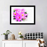 Abstract Pink Flower Blooming Framed Wall Art - Framed Prints, Art Prints, Home Decor, Painting Prints