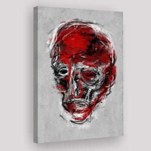 Abstract Red Face Portrait Canvas Prints Wall Art, Home Living Room Decor, Large Canvas