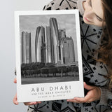 Abu Dhabi United Arab Emirates Black And White Art Canvas Prints Wall Art Home Decor