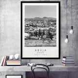 Abuja Nigeria Black And White Art Framed Art Prints Wall Art Decor, Framed Picture