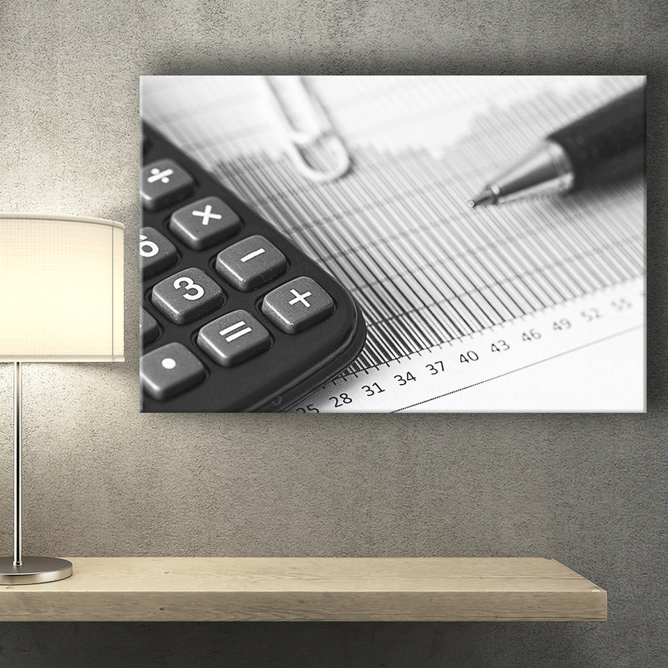 Accountant Office Decor, Accountant Gift Canvas Prints Wall Art Home Decor - Painting Canvas, Ready to hang