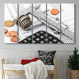 Accounting, Accountant Gift 5 Panels B,Large Canvas,Canvas Prints Wall Art Home Decor