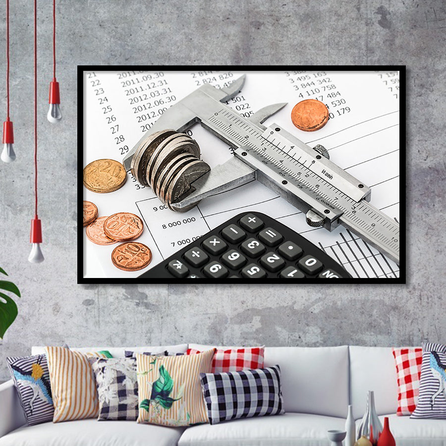 Accounting, Accountant Gift Framed Art Prints Wall Art Decor,Black Frame, Ready to hang