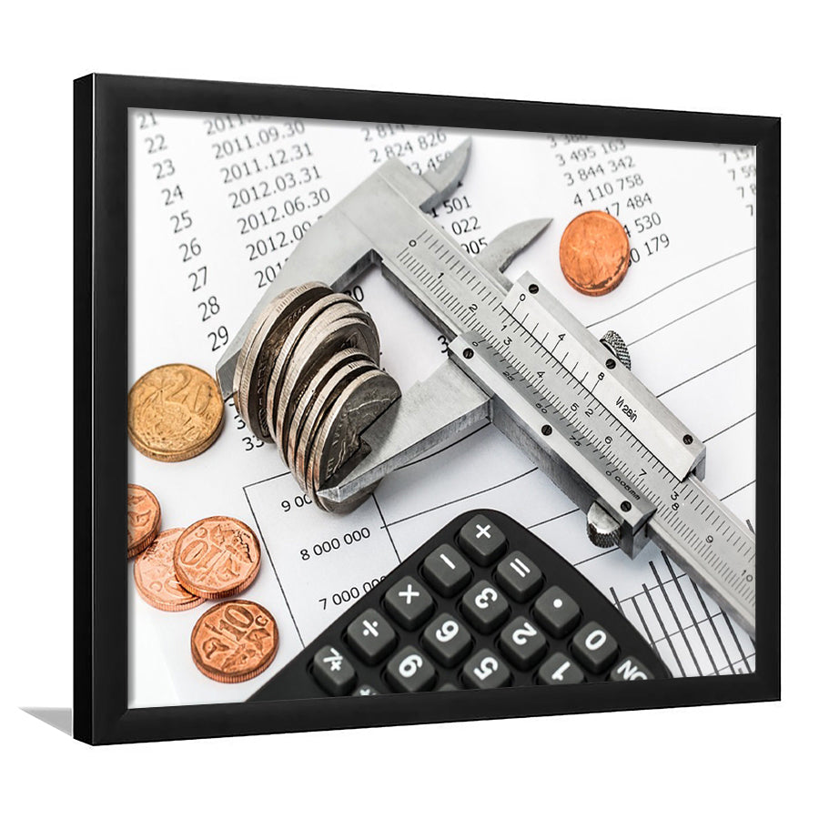 Accounting, Accountant Gift Framed Art Prints Wall Art Decor,Black Frame, Ready to hang