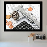 Accounting, Accountant Gift Framed Art Prints Wall Art Decor,Black Frame, Ready to hang
