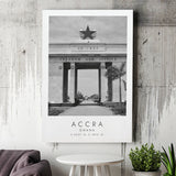 Accra Ghana Black And White Art Canvas Prints Wall Art Home Decor