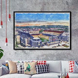 Acrisure Stadium Steelers Stadium Watercolor, Sport Prints Fan Gift, Framed Art Prints Wall Art Decor